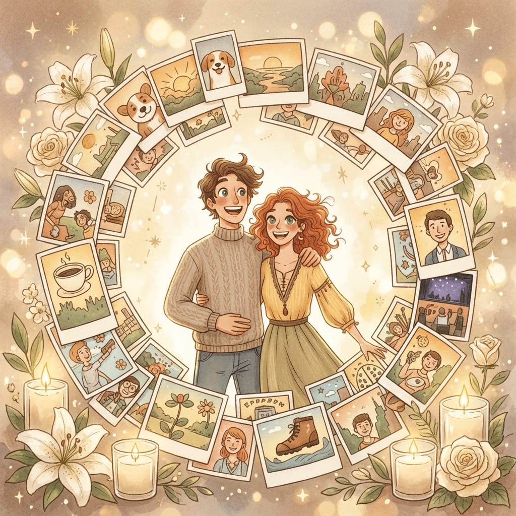 Memorial photo effect example