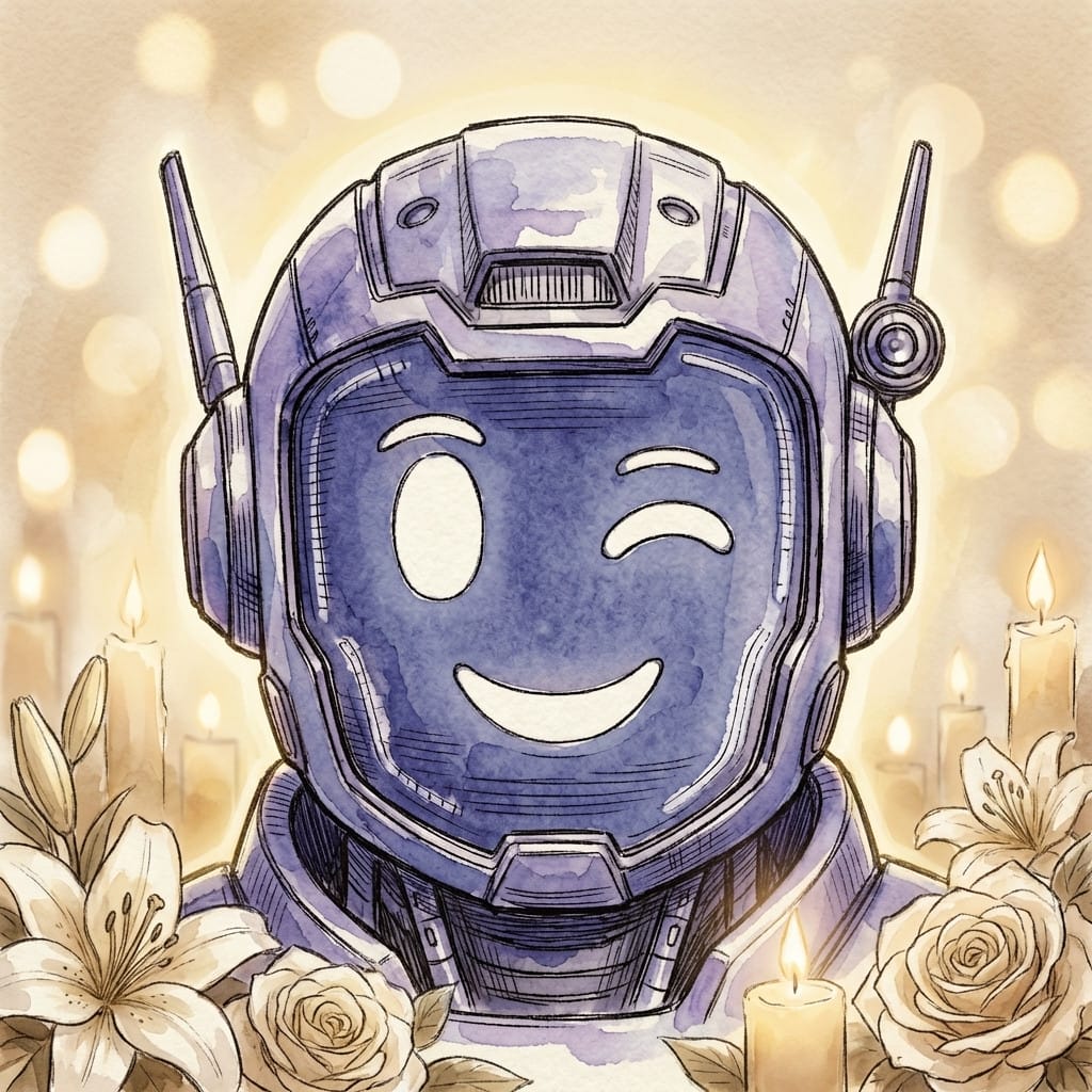 Memorial photo effect example