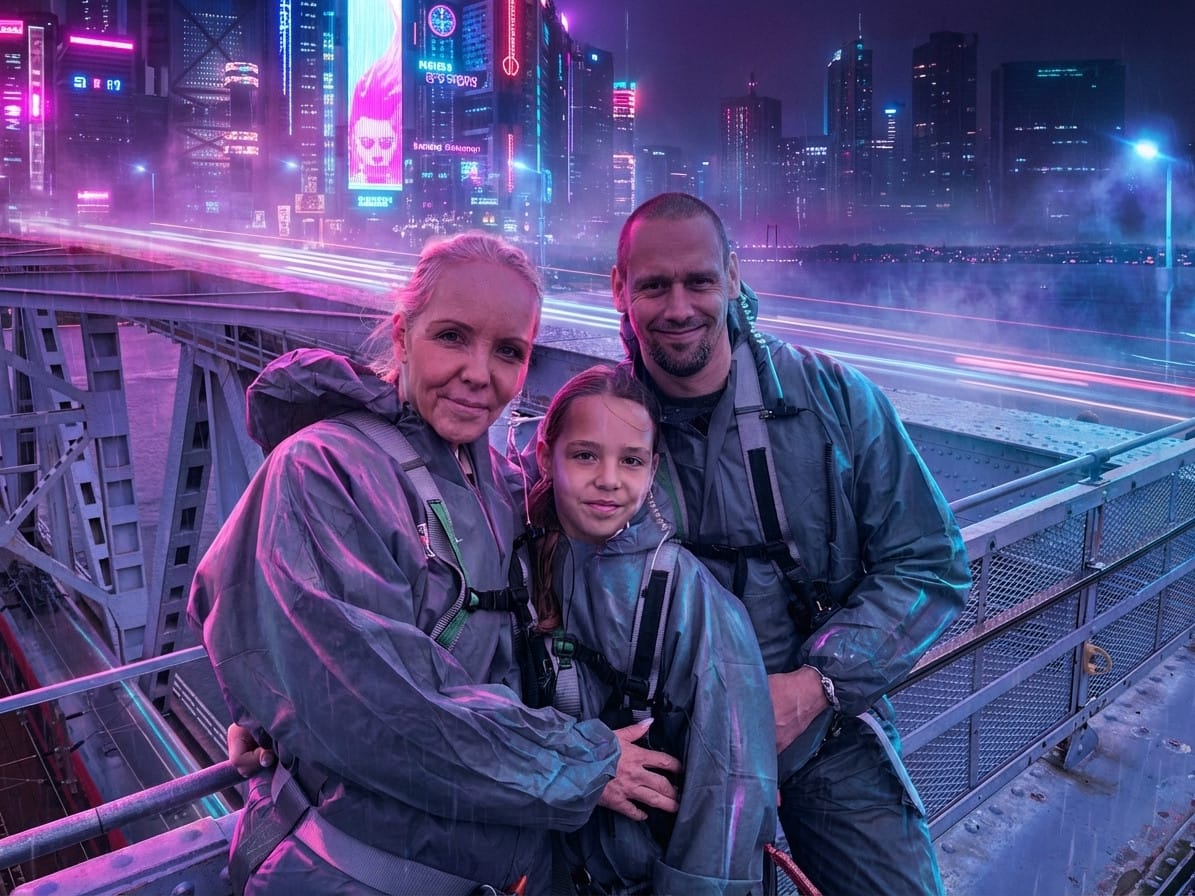 Neon photo effect example