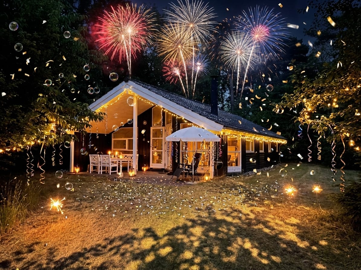 New Year photo effect example