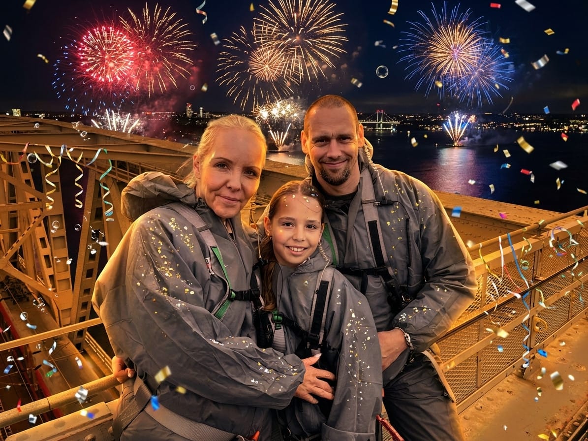 New Year photo effect example