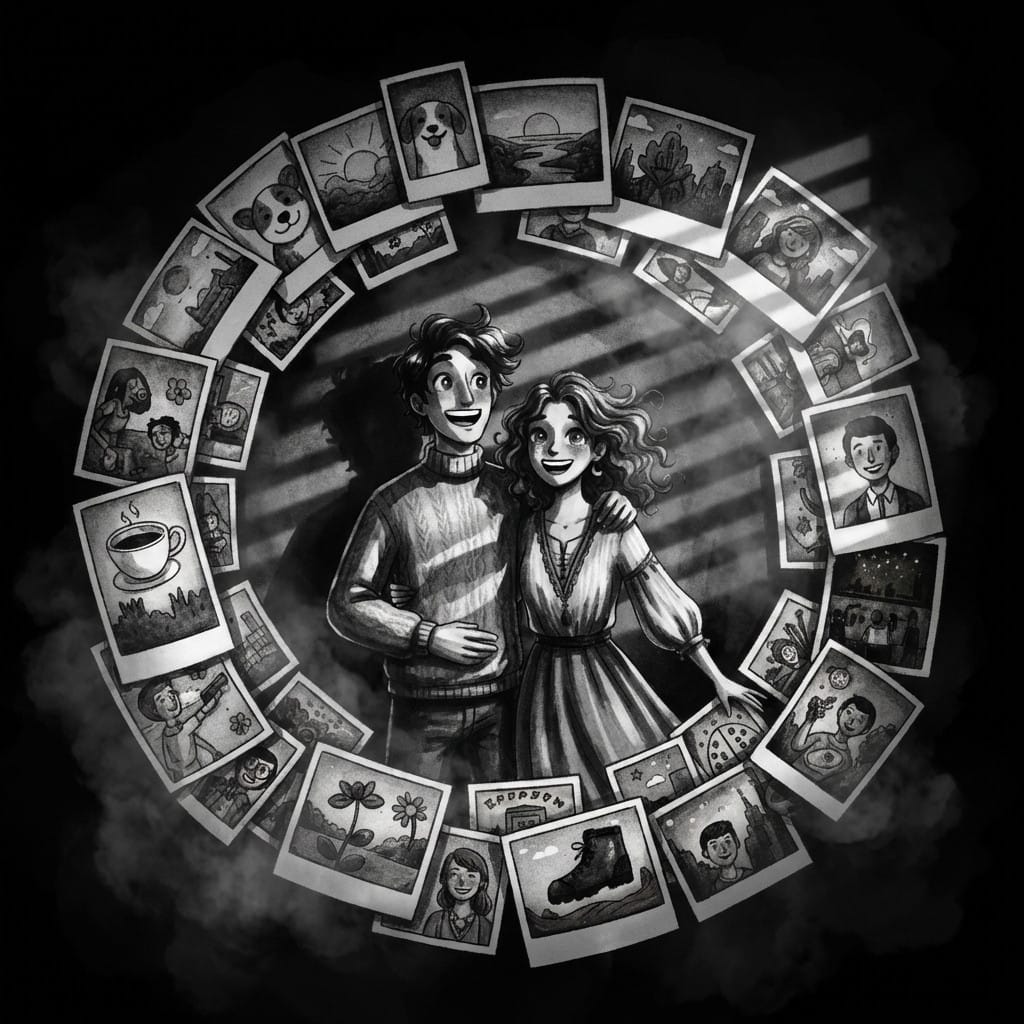 Noir photo effect example