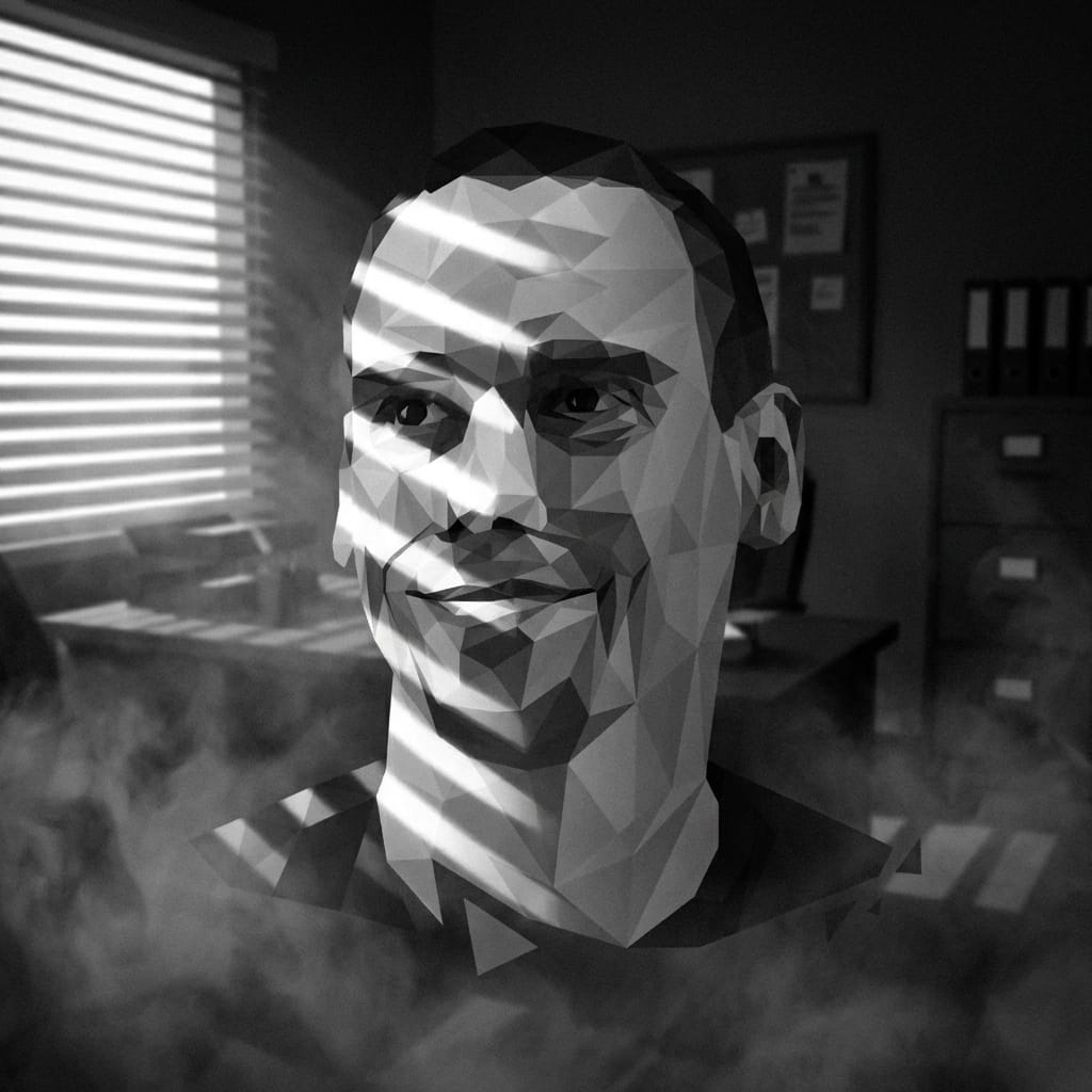 Noir photo effect example