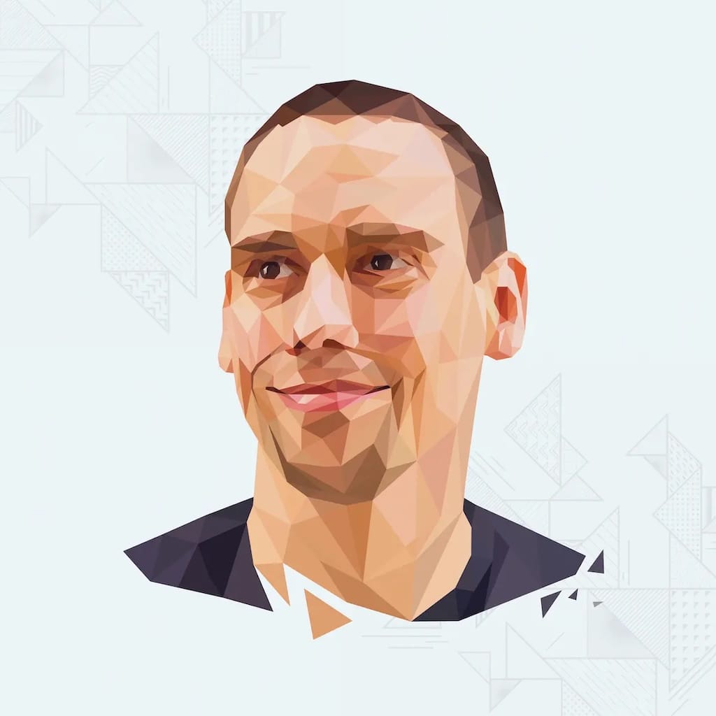 Portrait Man Short Brown Hair Smiling