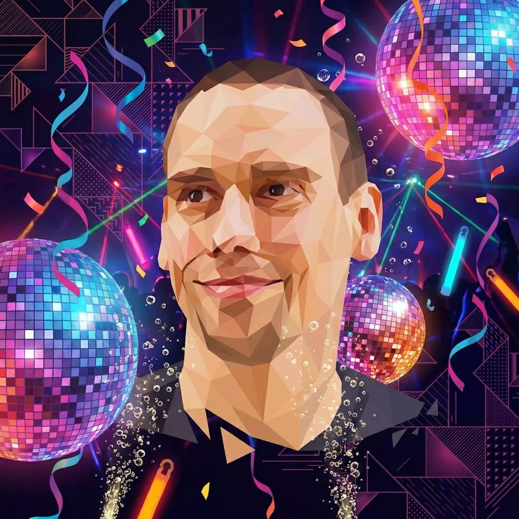 Party photo effect example