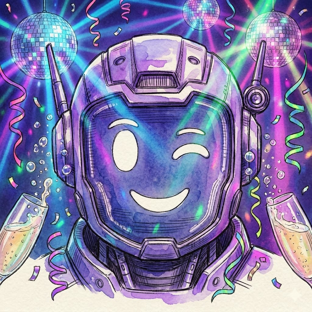 Party photo effect example