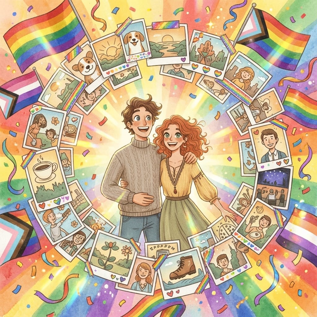 Pride photo effect example