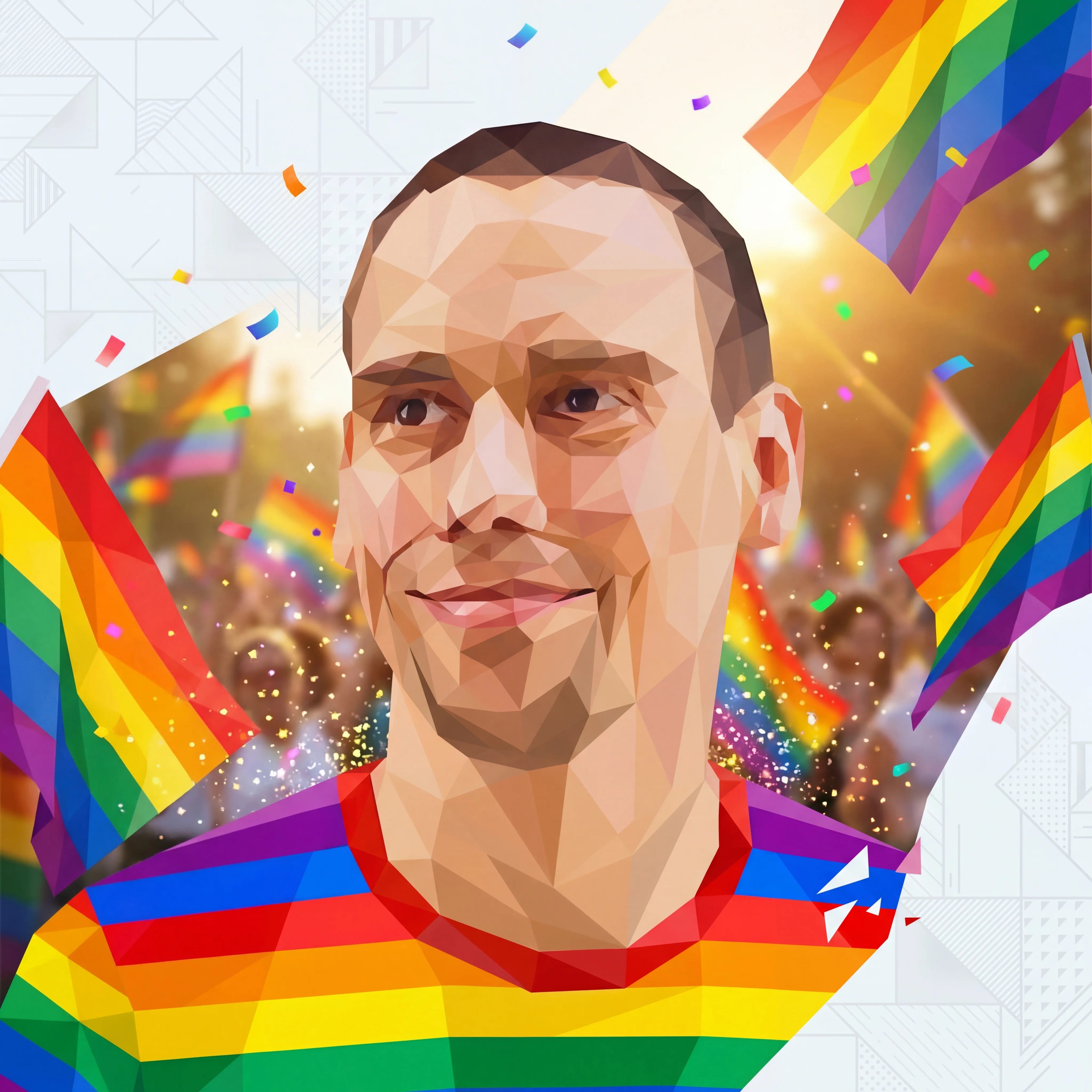 Pride photo effect example