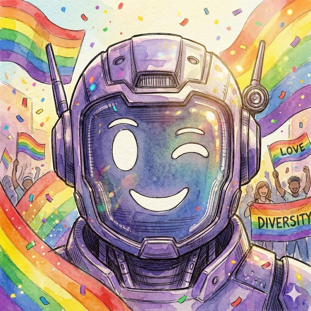 Pride photo effect example