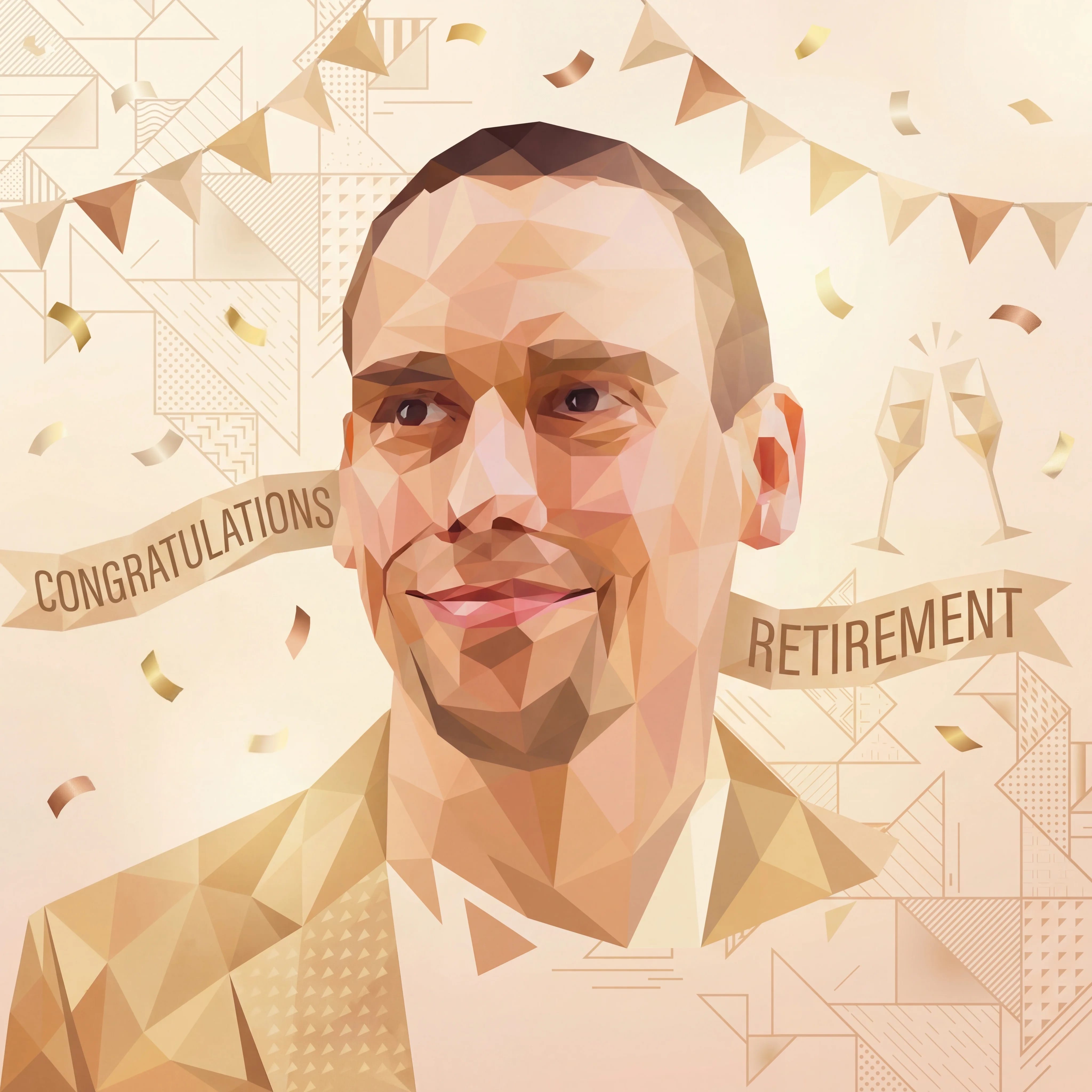 Retirement photo effect example