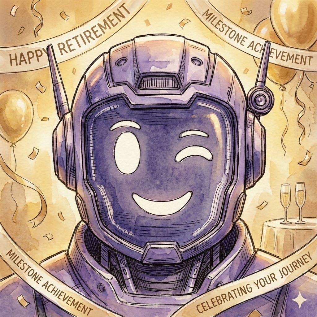 Retirement photo effect example