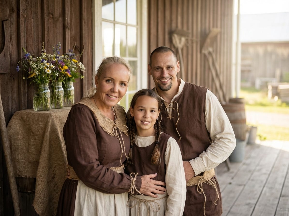 Rustic photo effect example