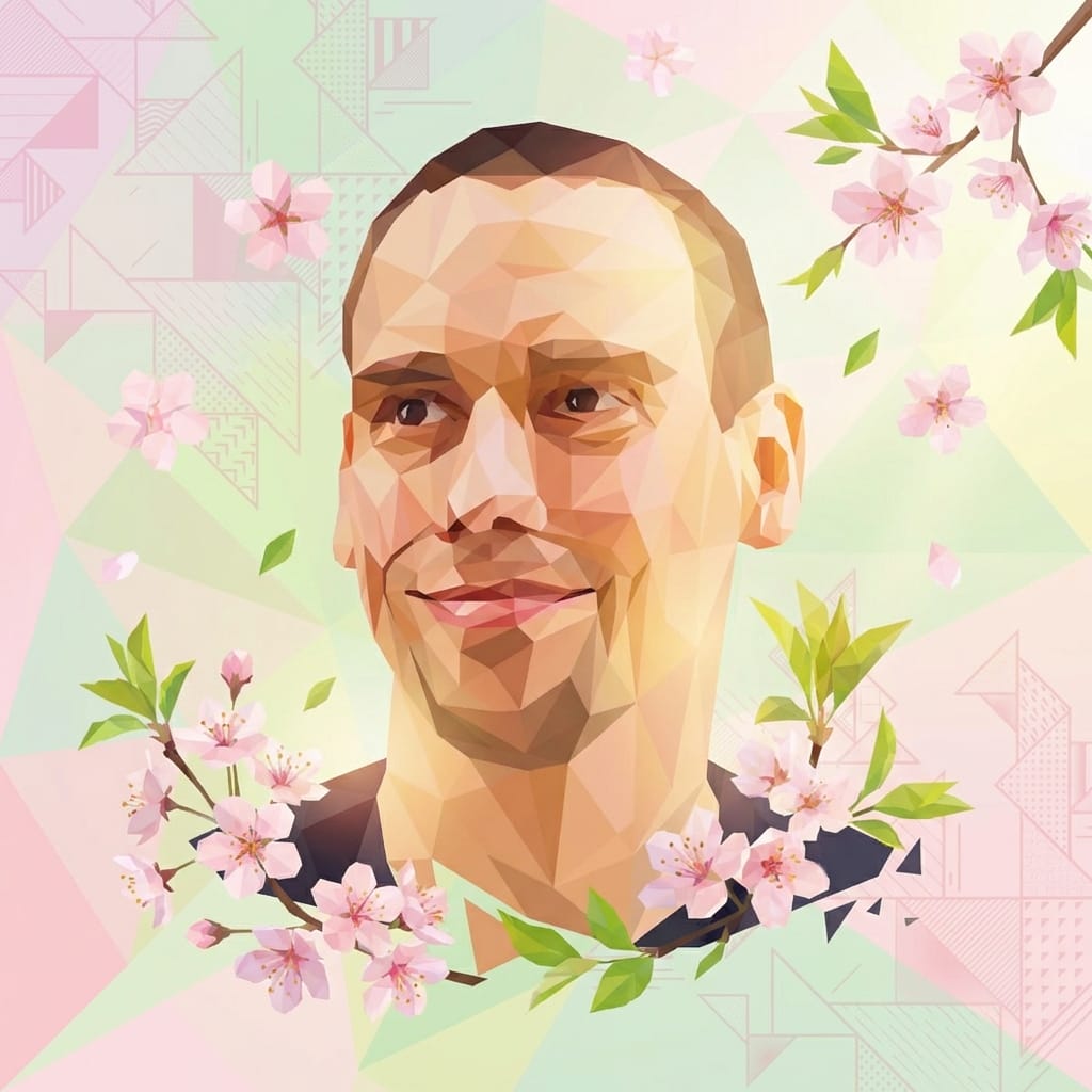 Spring photo effect example