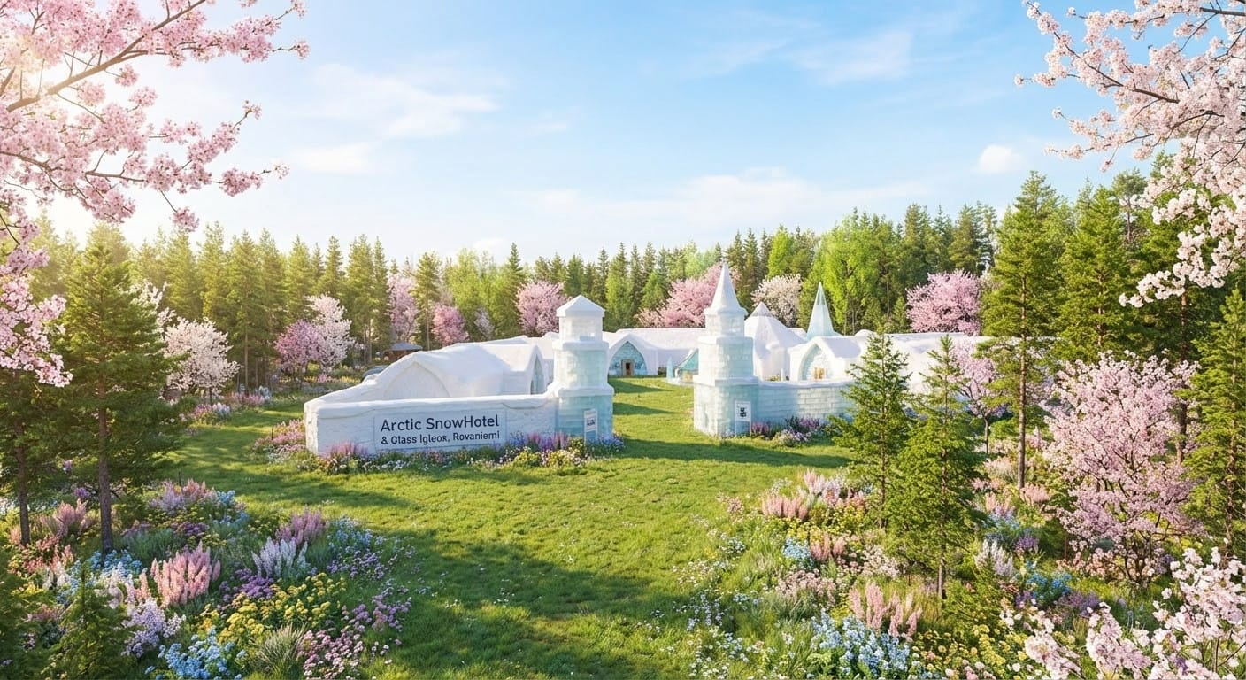 Spring photo effect example