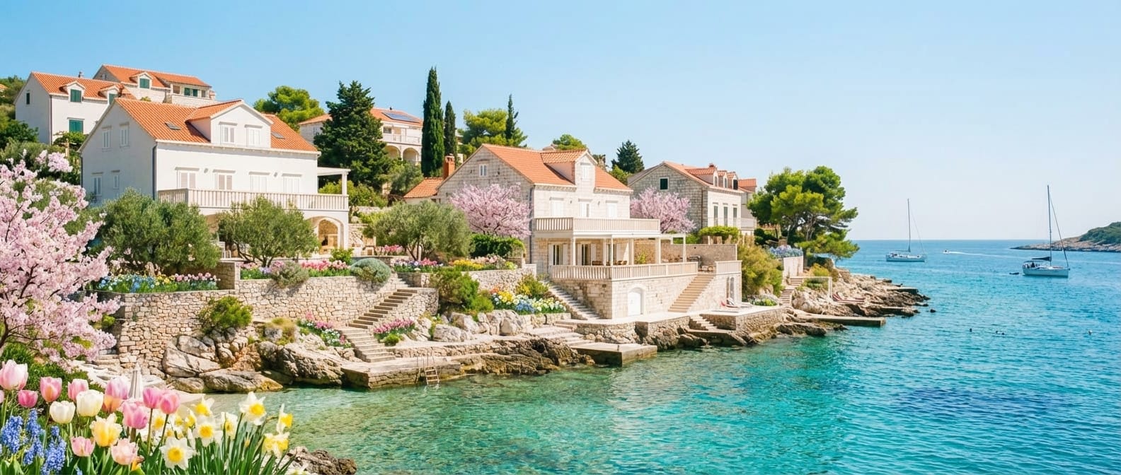 Spring photo effect example