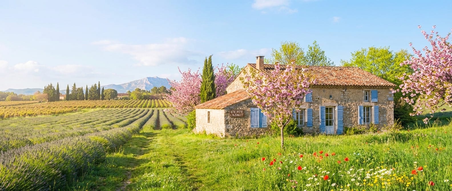 Spring photo effect example