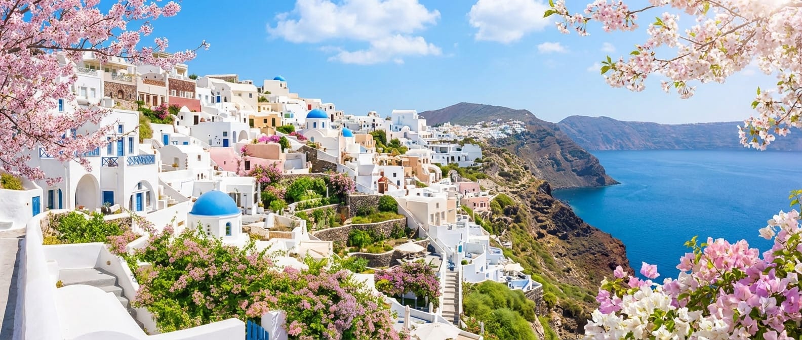 Spring photo effect example