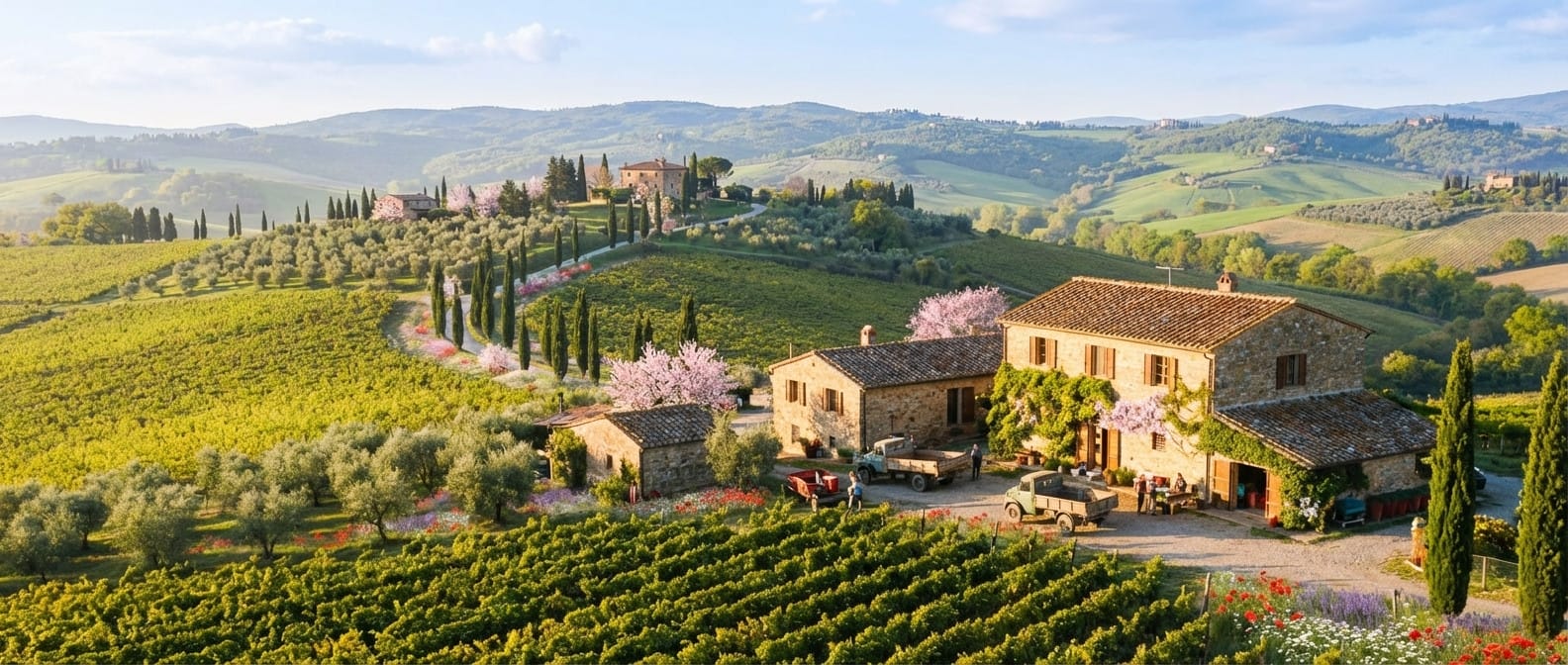 Spring photo effect example