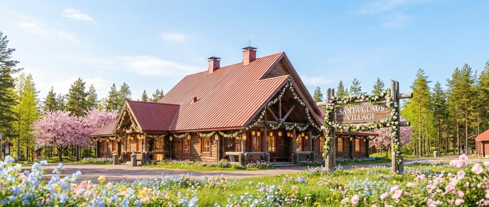 Spring photo effect example