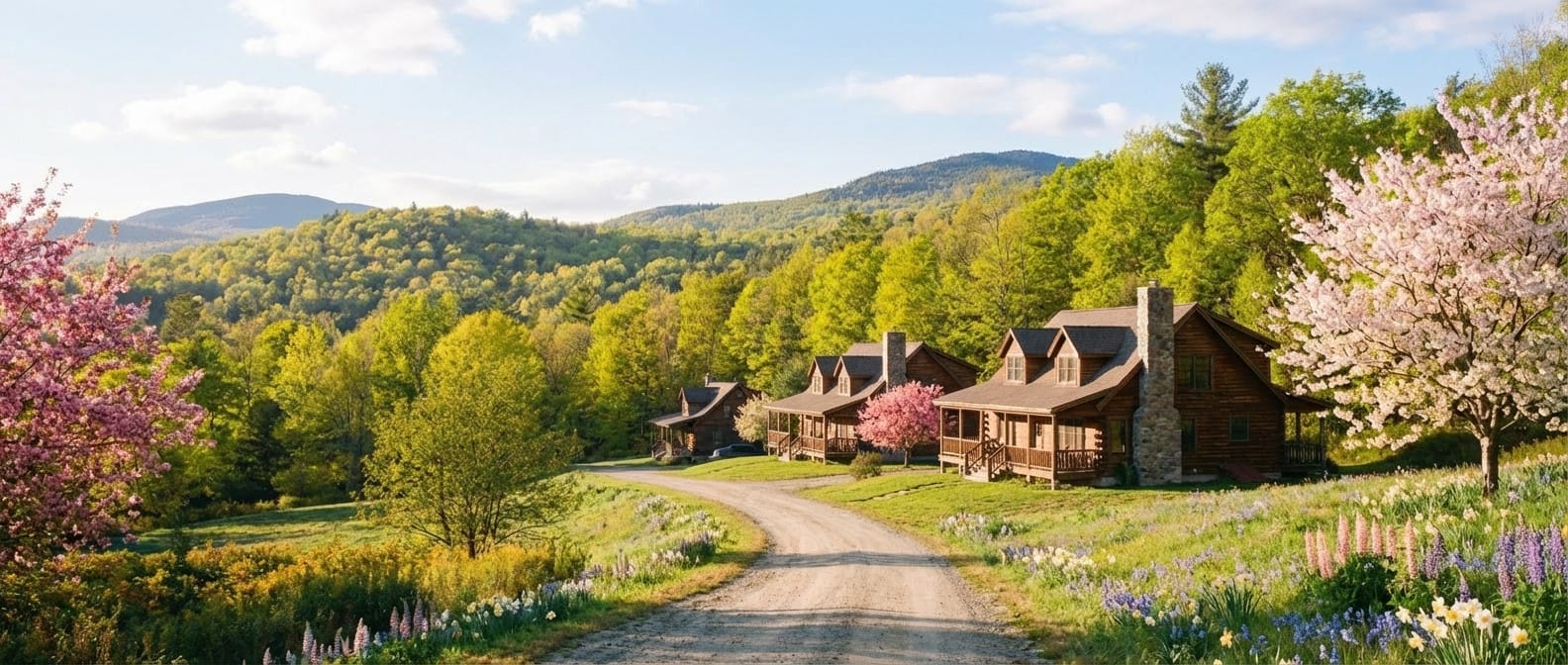 Spring photo effect example