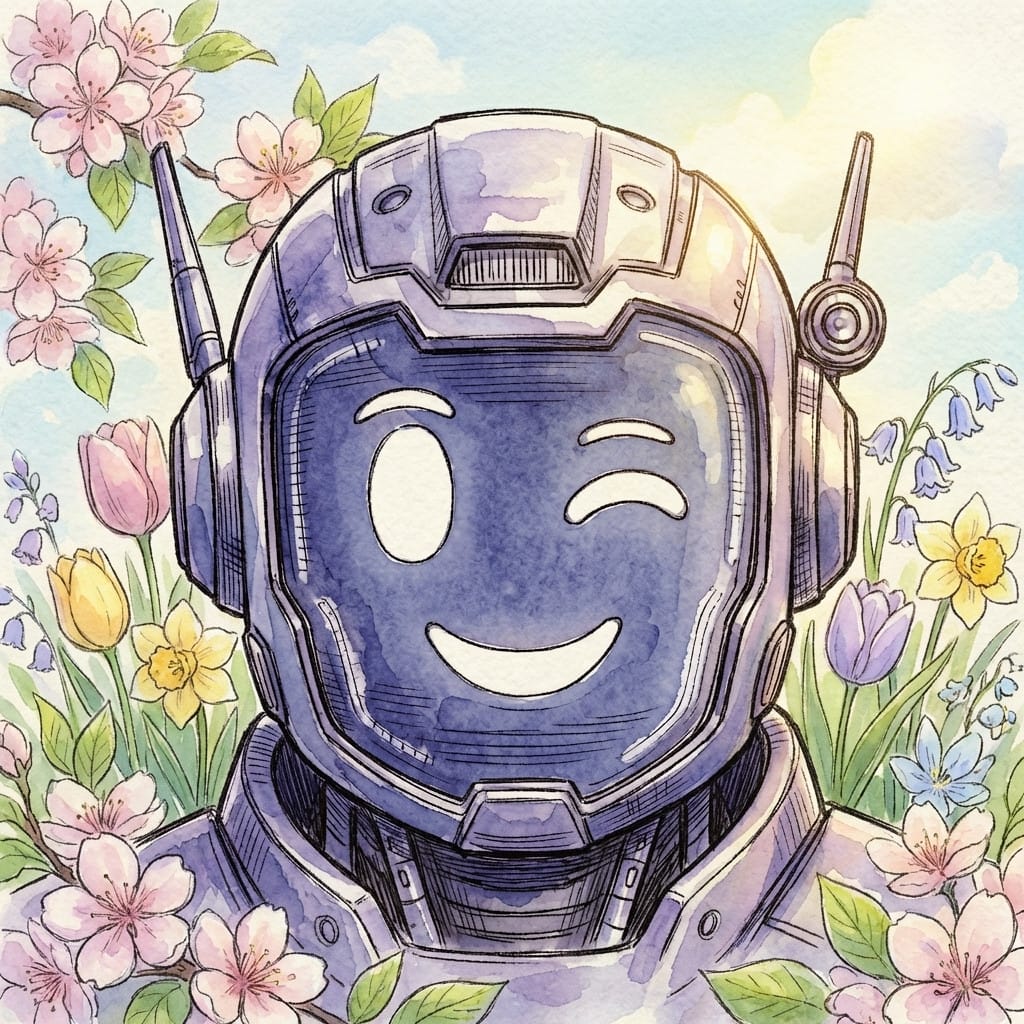 Spring photo effect example