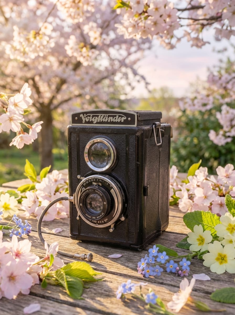 Spring photo effect example