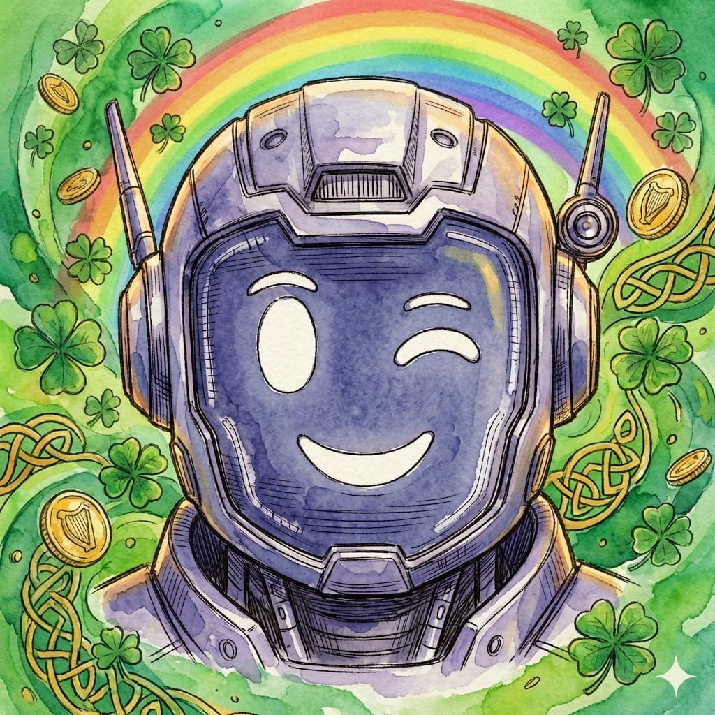 St. Patrick's Day photo effect example