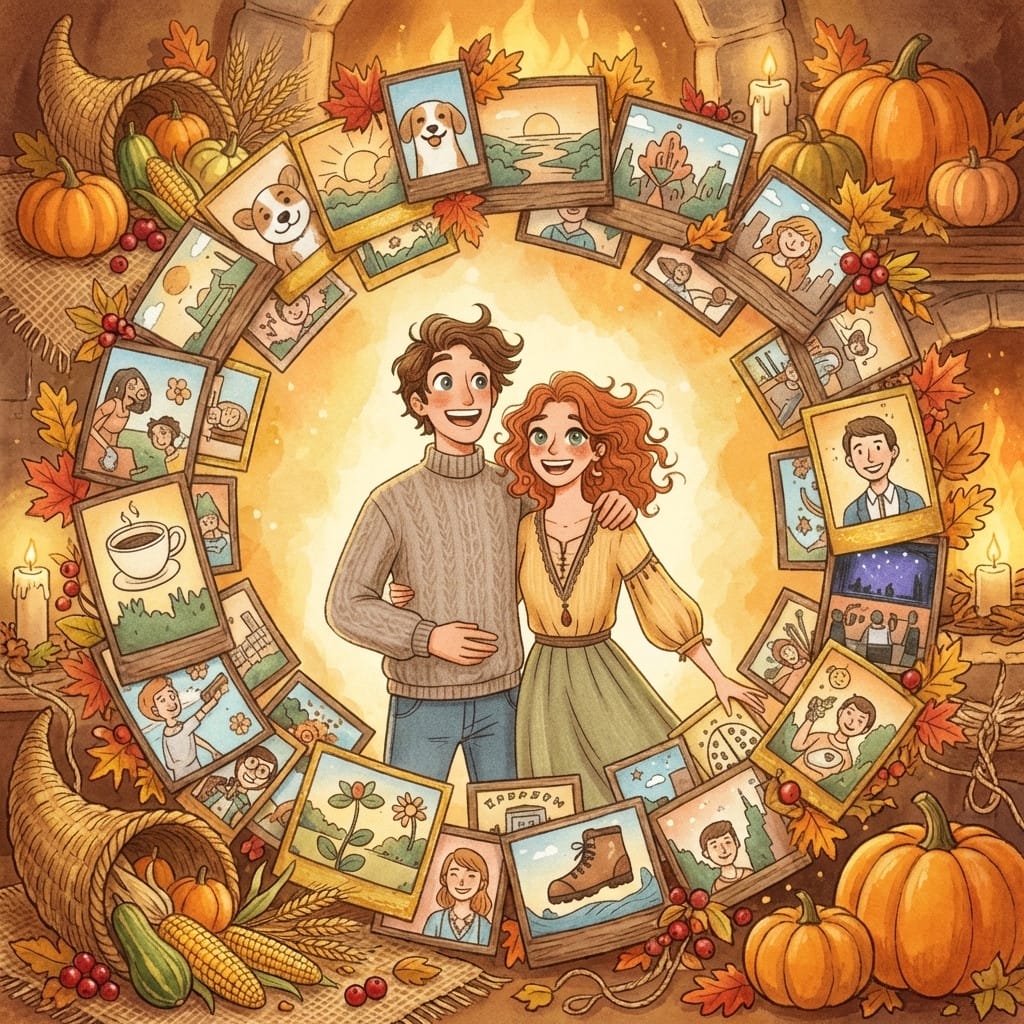 Thanksgiving photo effect example