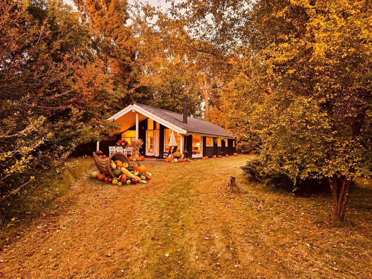 Thanksgiving photo effect example