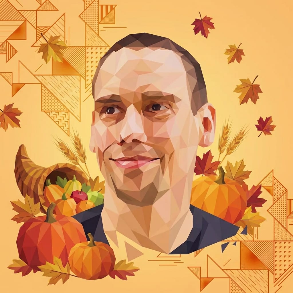 Thanksgiving photo effect example