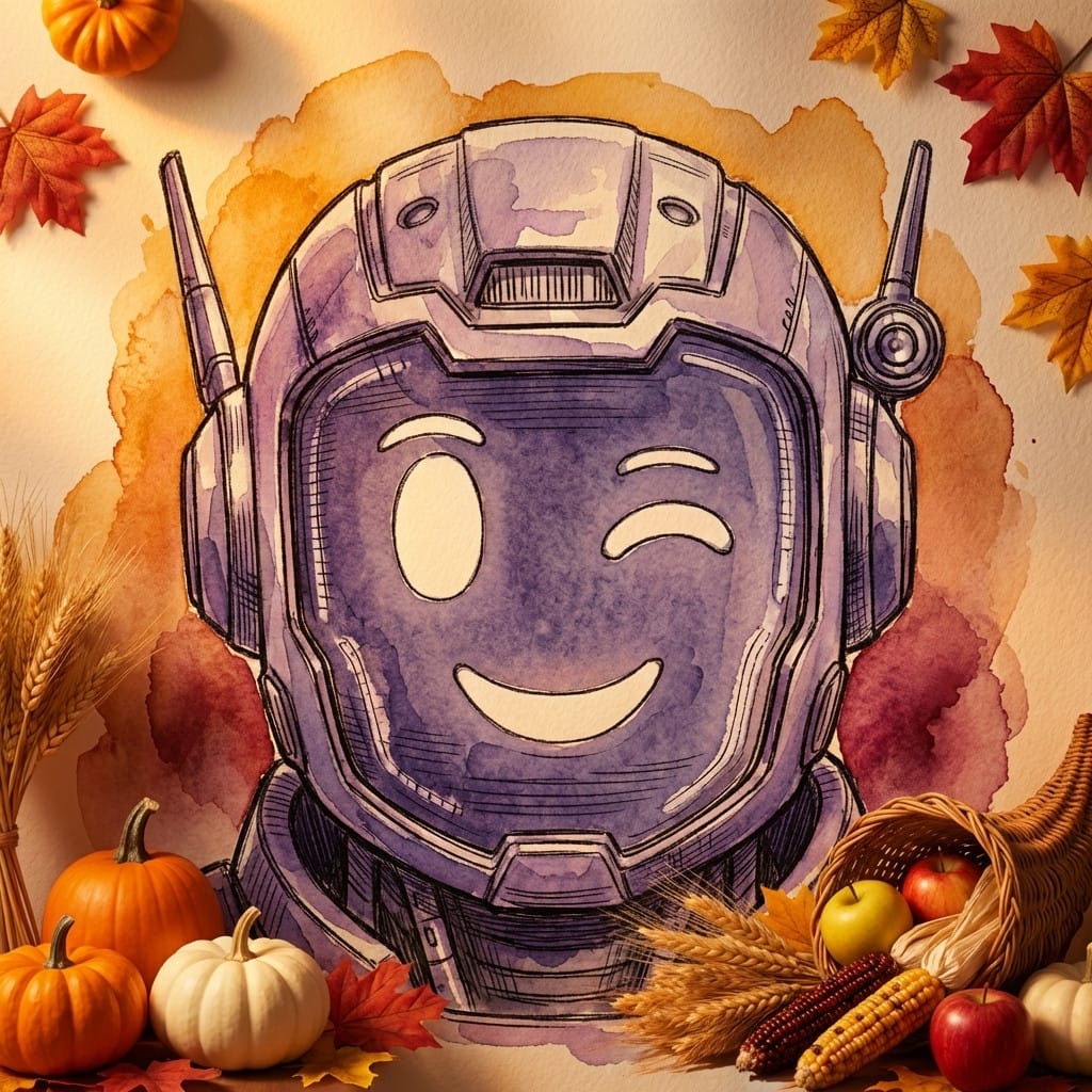 Thanksgiving photo effect example