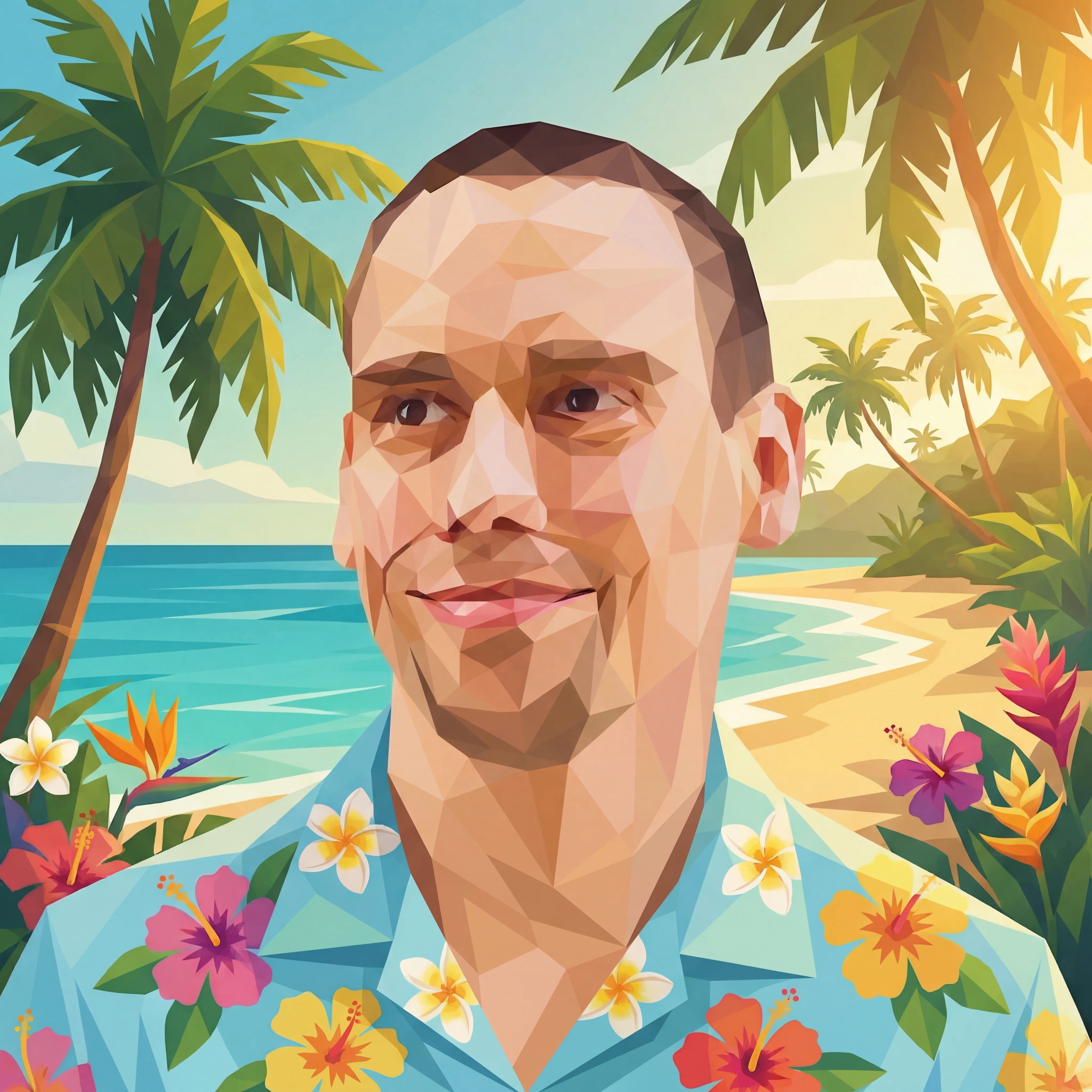 Tropical photo effect example