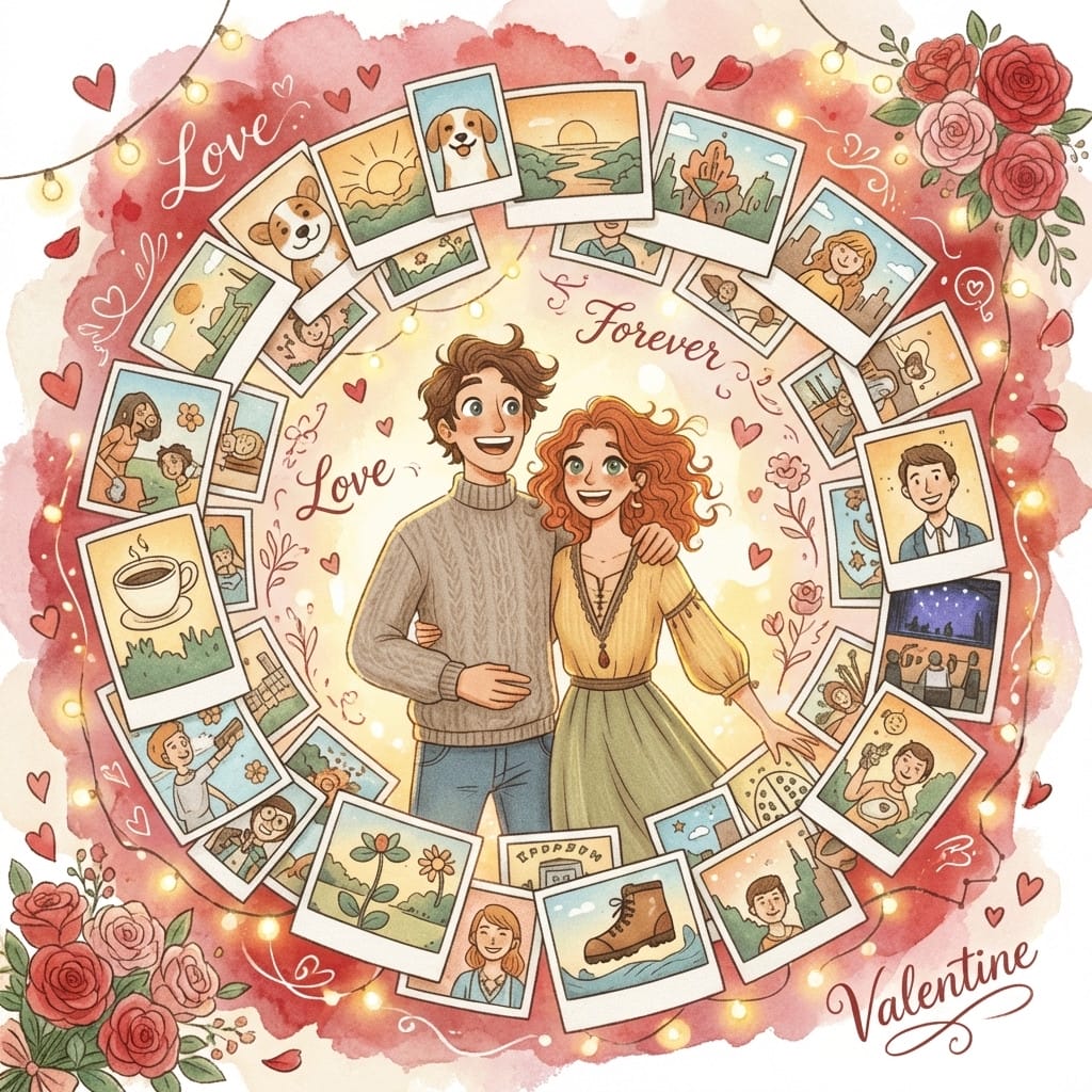 Valentine's Day photo effect example