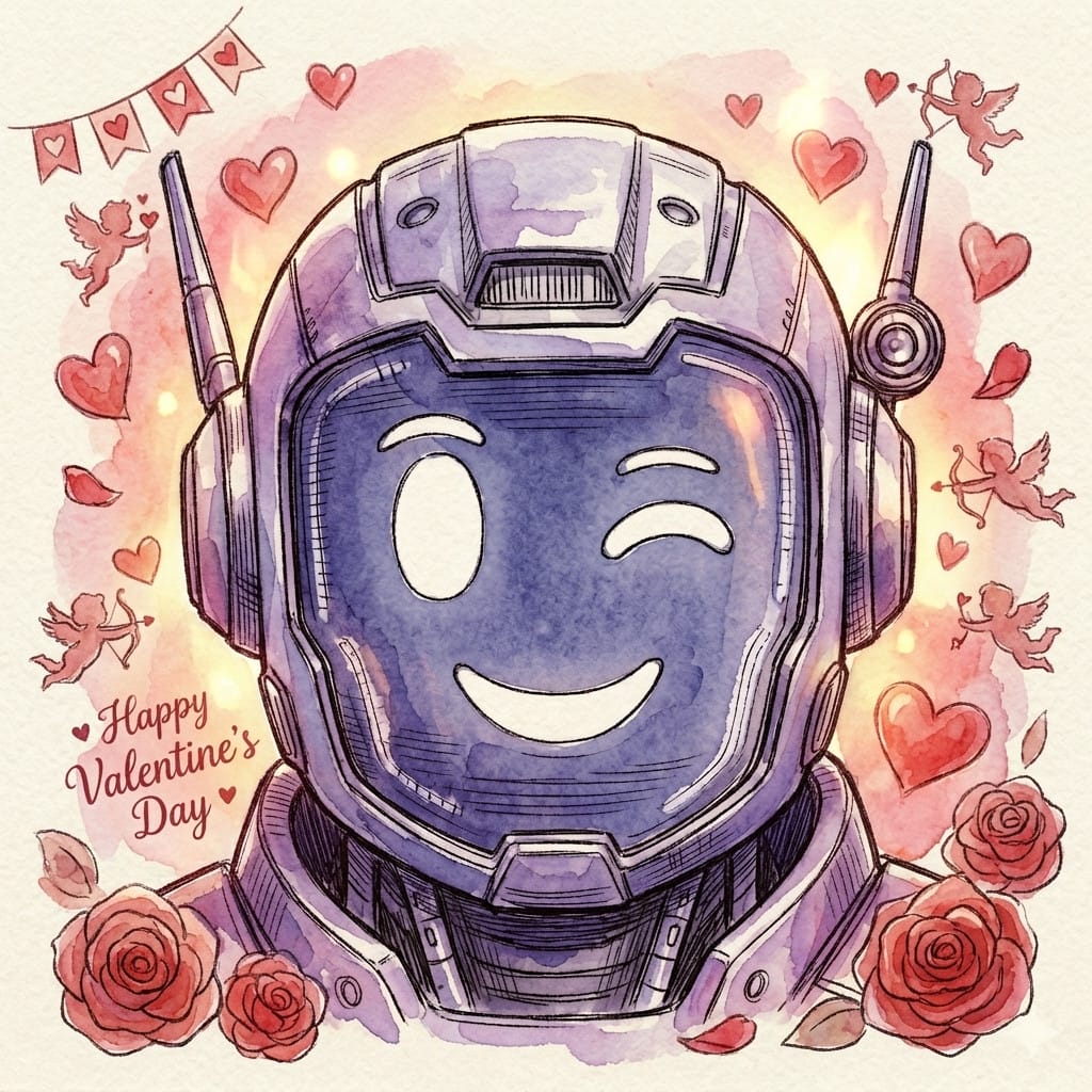 Valentine's Day photo effect example