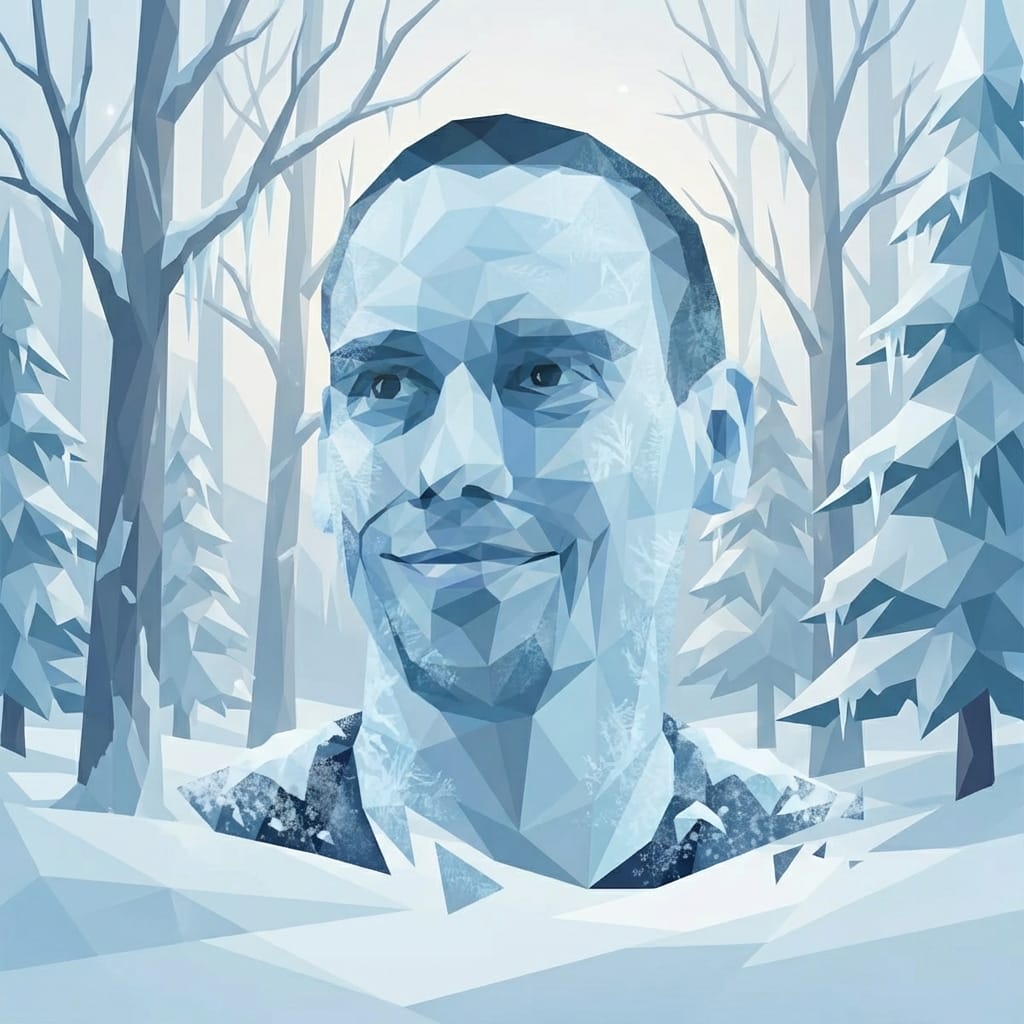 Winter photo effect example