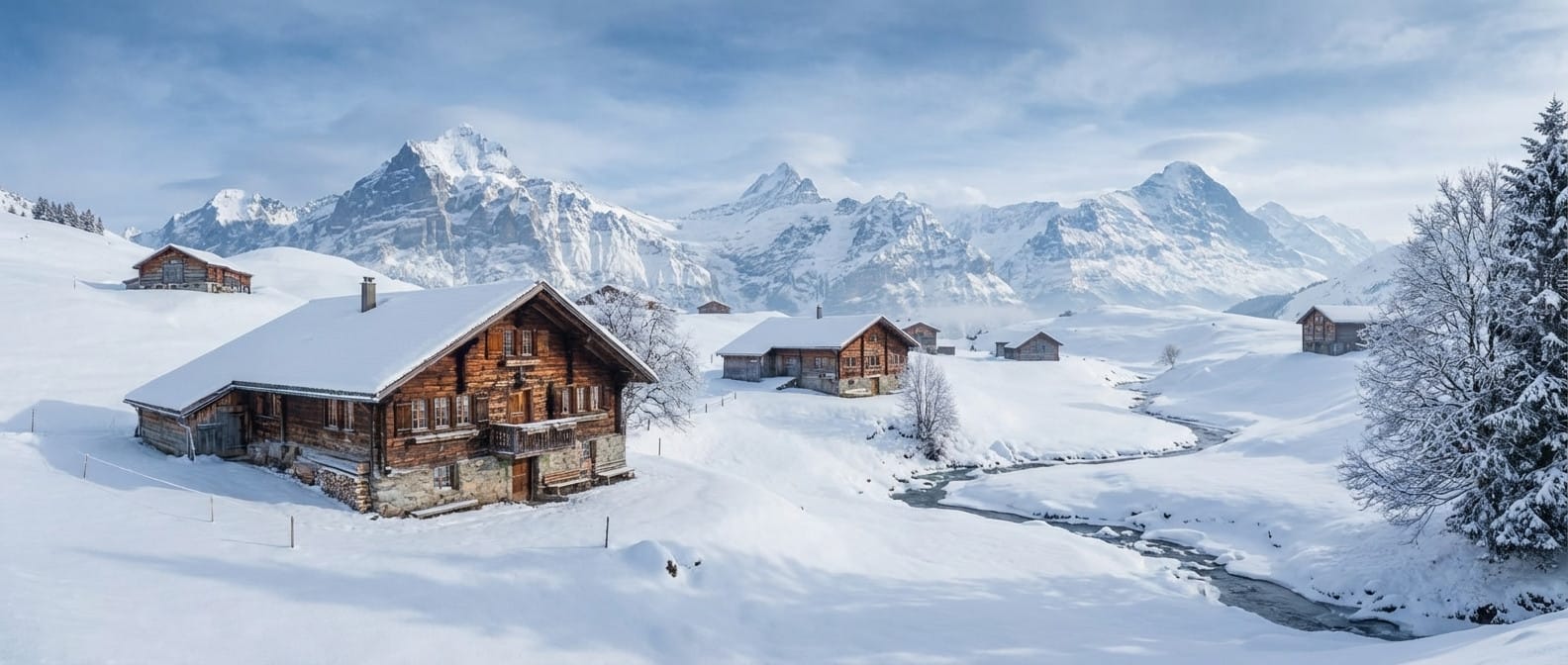 Winter photo effect example