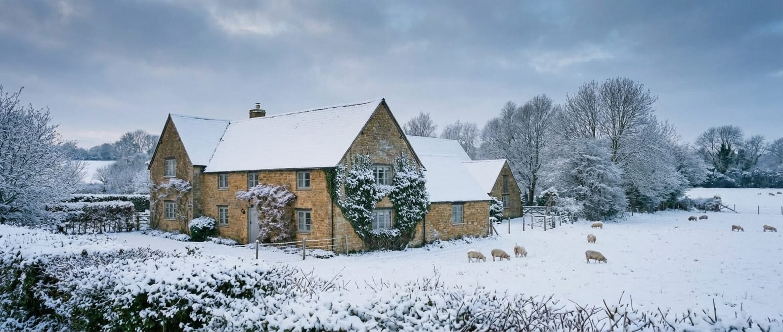 Winter photo effect example