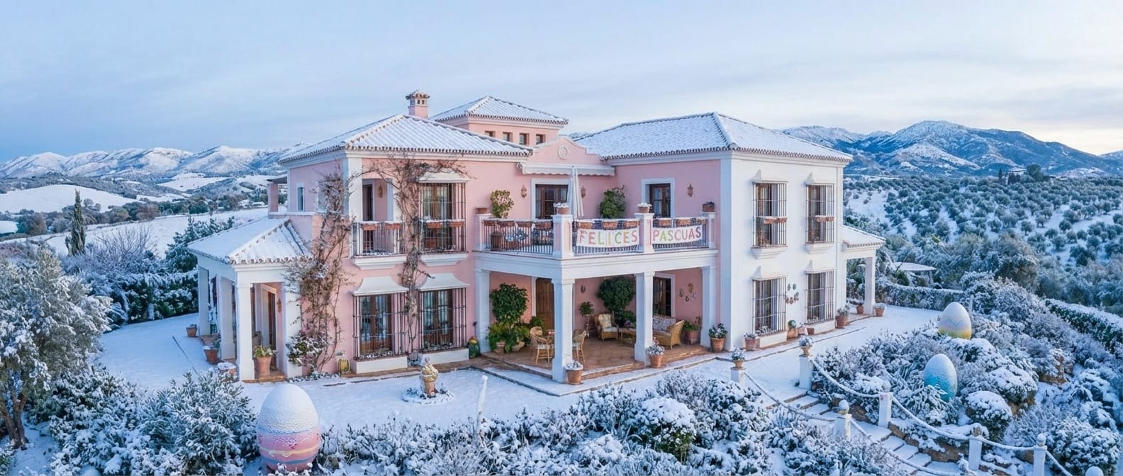 Winter photo effect example