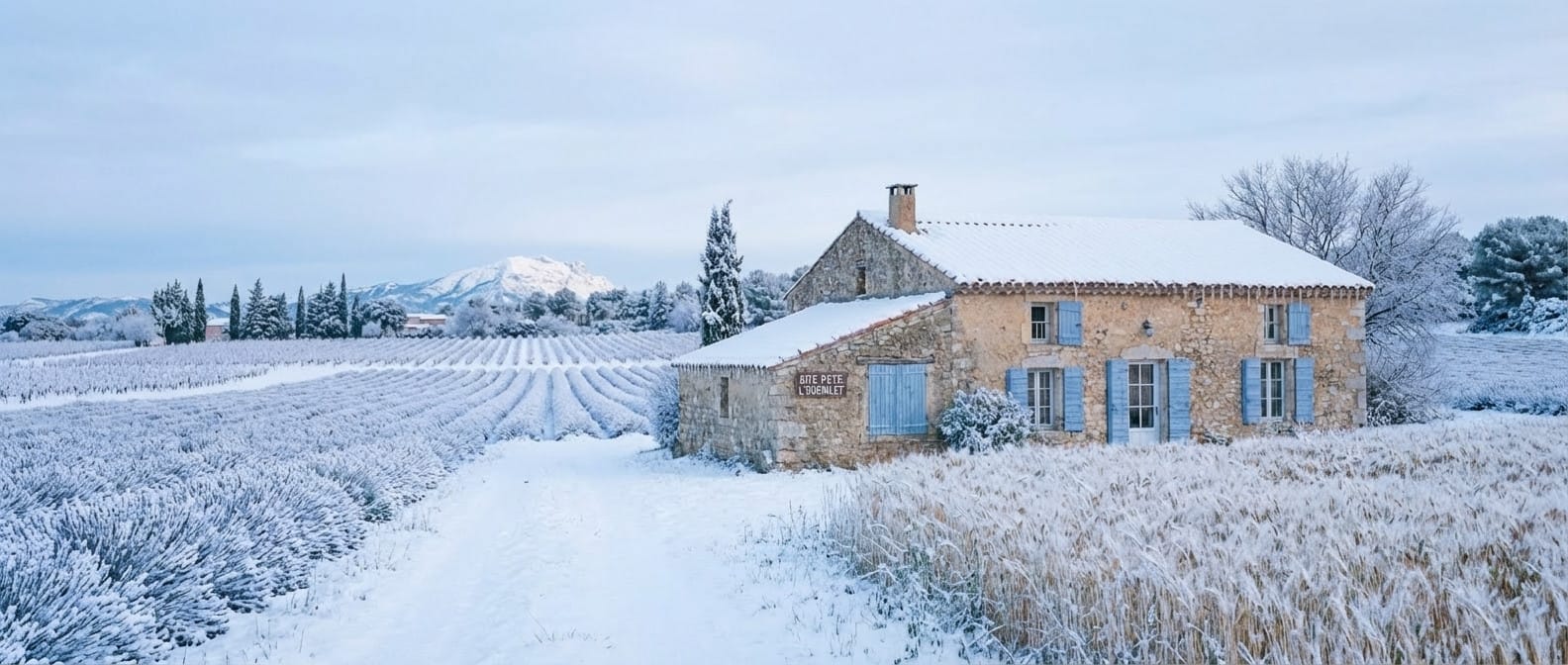 Winter photo effect example