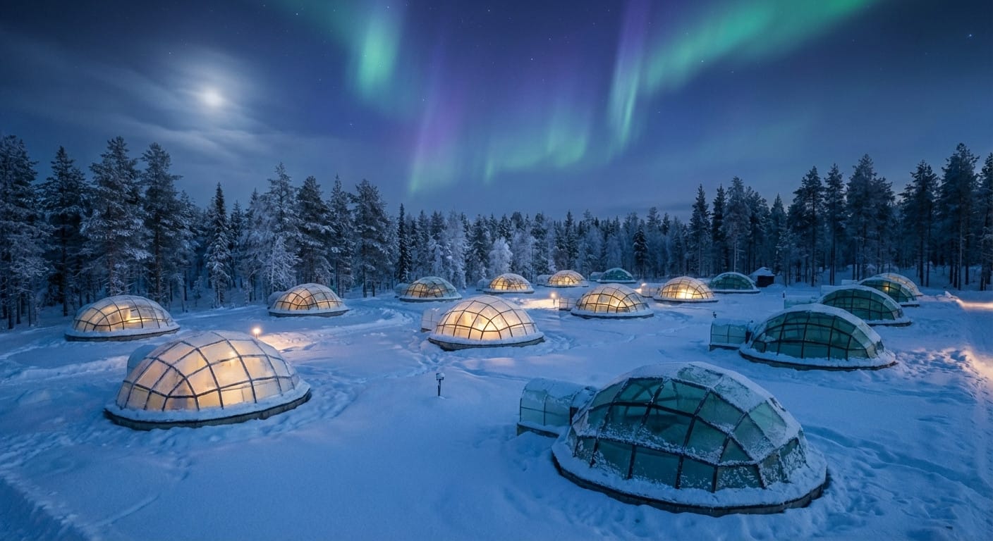 Winter photo effect example