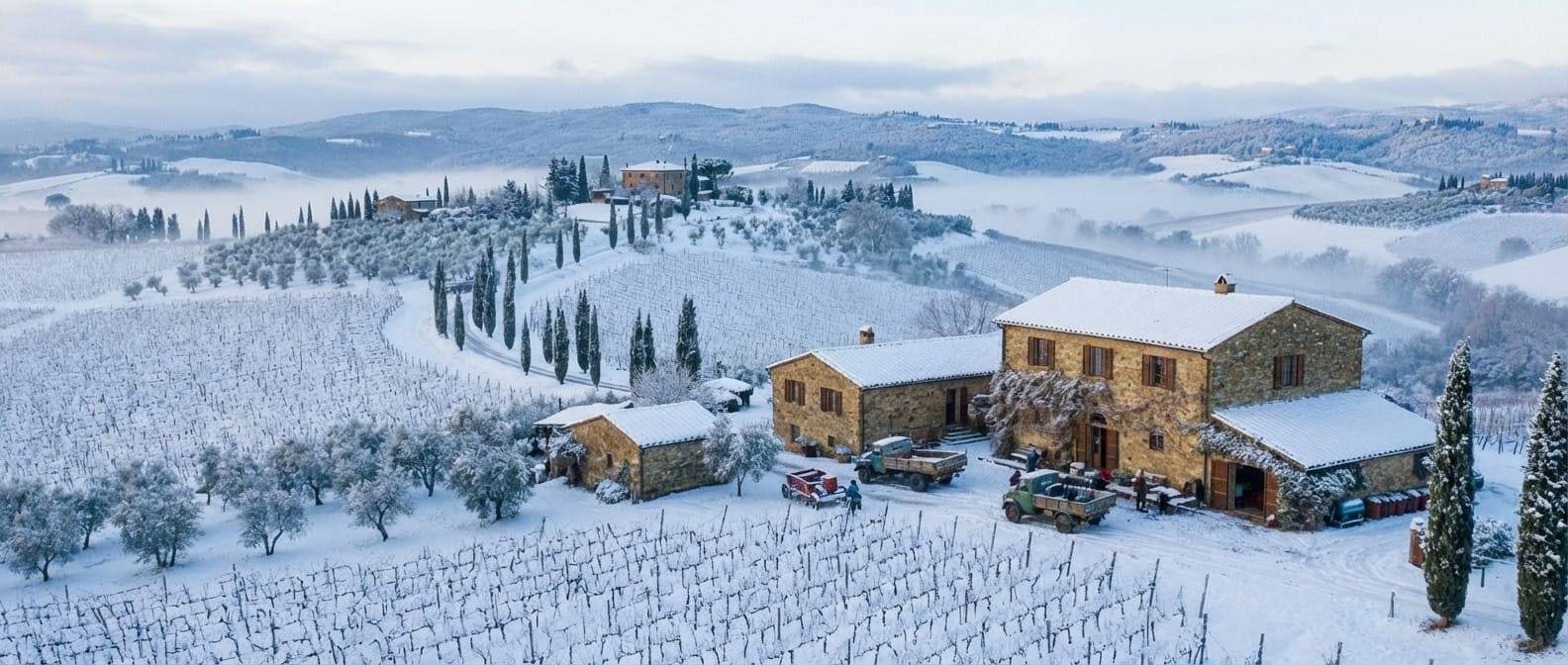 Winter photo effect example