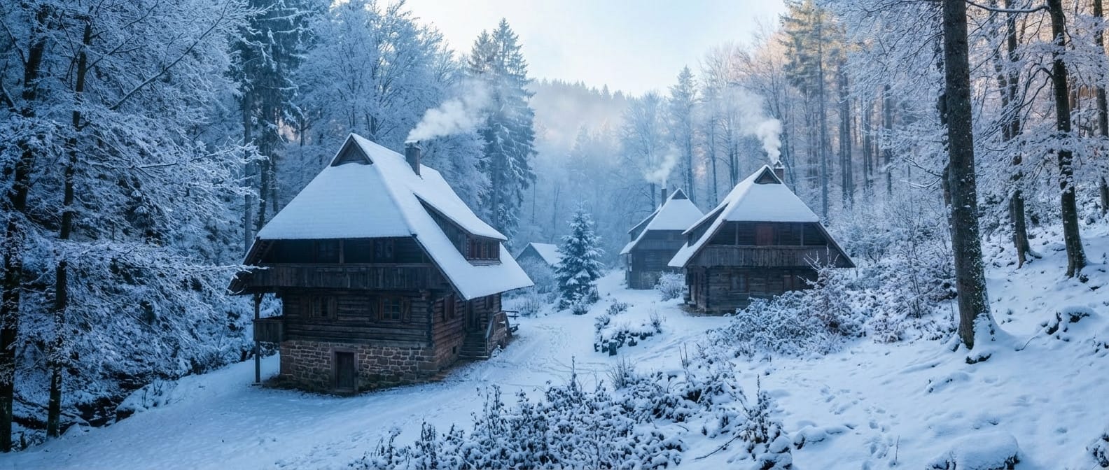 Winter photo effect example