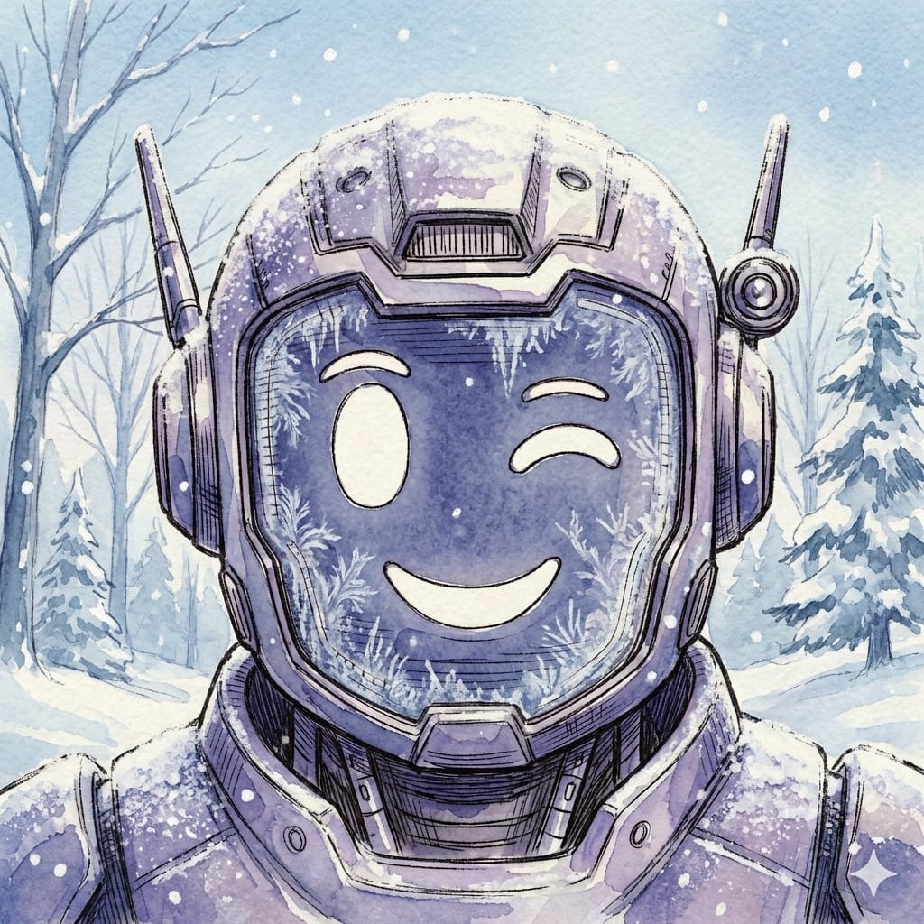 Winter photo effect example