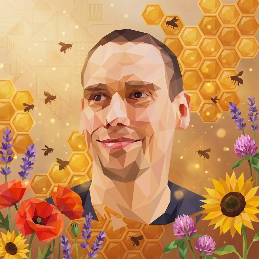 World Bee Day photo effect example