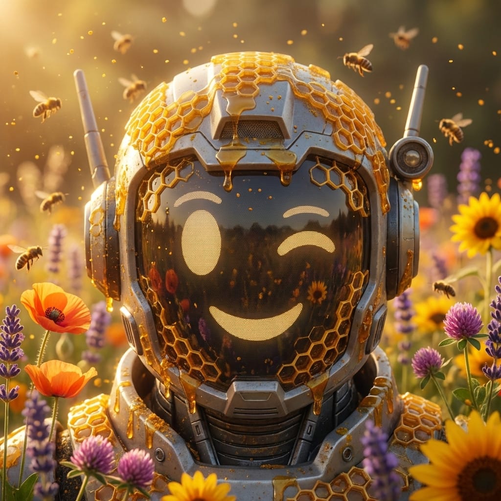 World Bee Day photo effect example