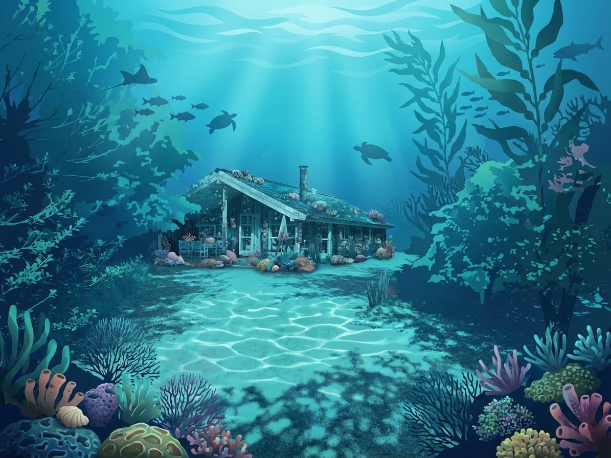 World Ocean Day photo effect example