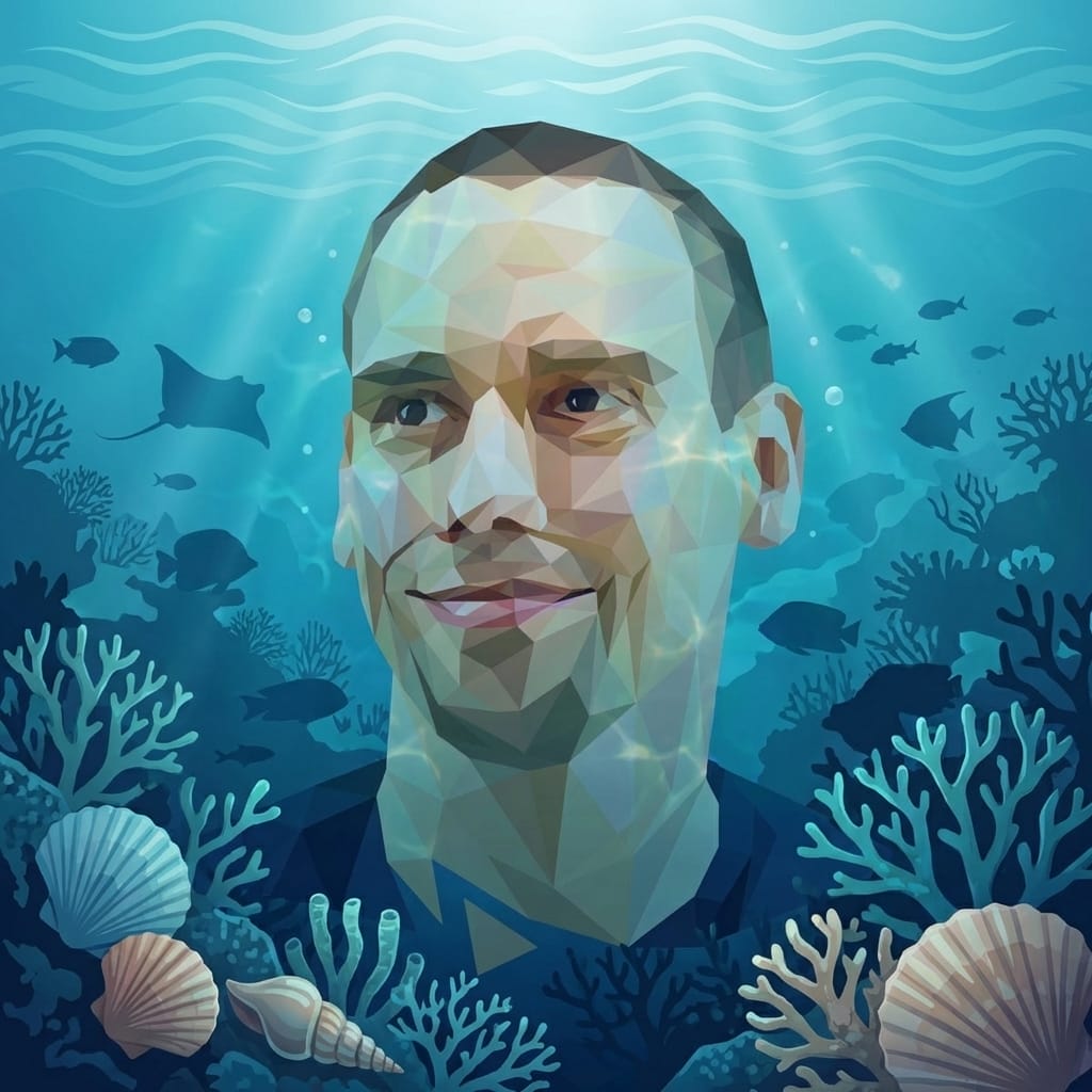 World Ocean Day photo effect example