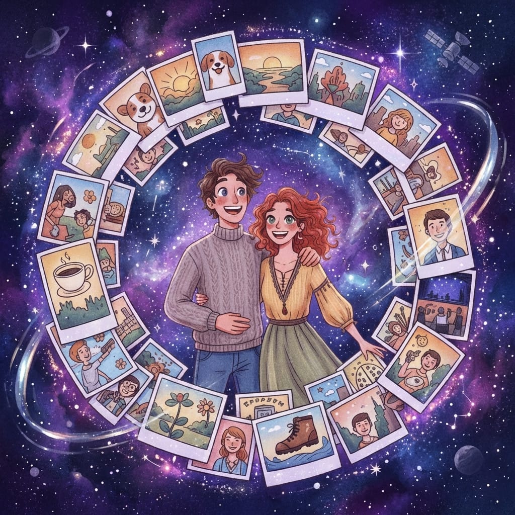 World Space Day photo effect example