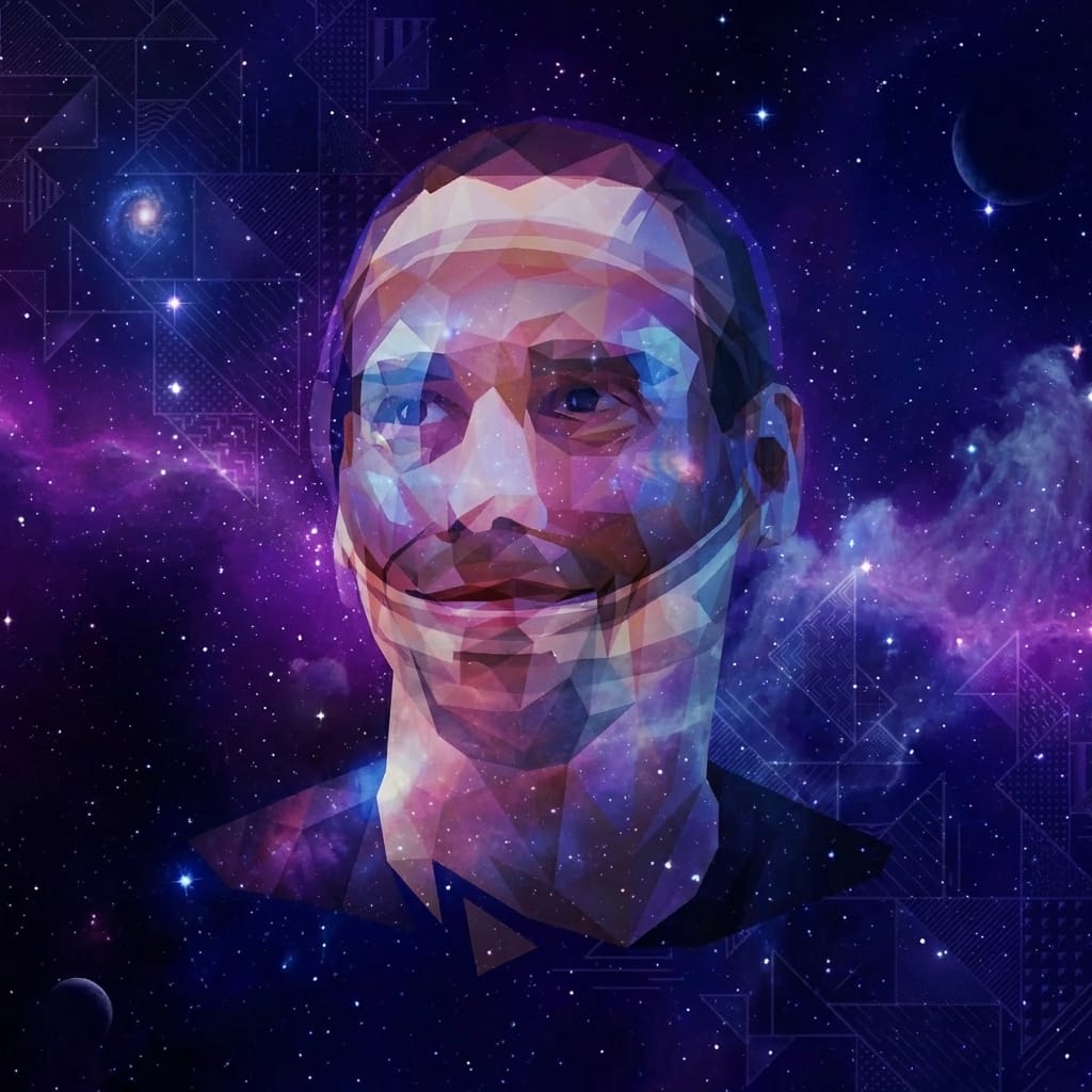 World Space Day photo effect example